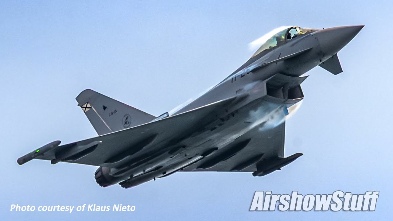 Spanish Eurofighter Demo and Bird Strike! - AIRE 2025
