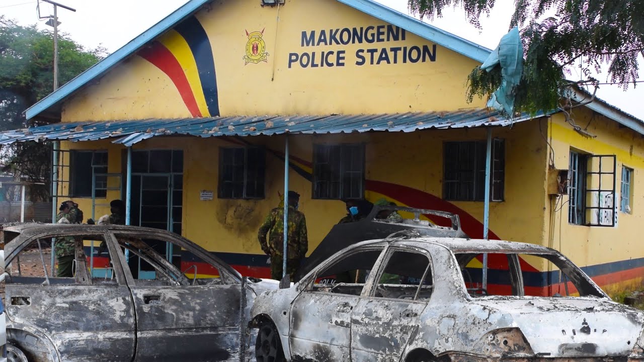 Police clarify on the state of Makongeni Police Station after word that it had been torched