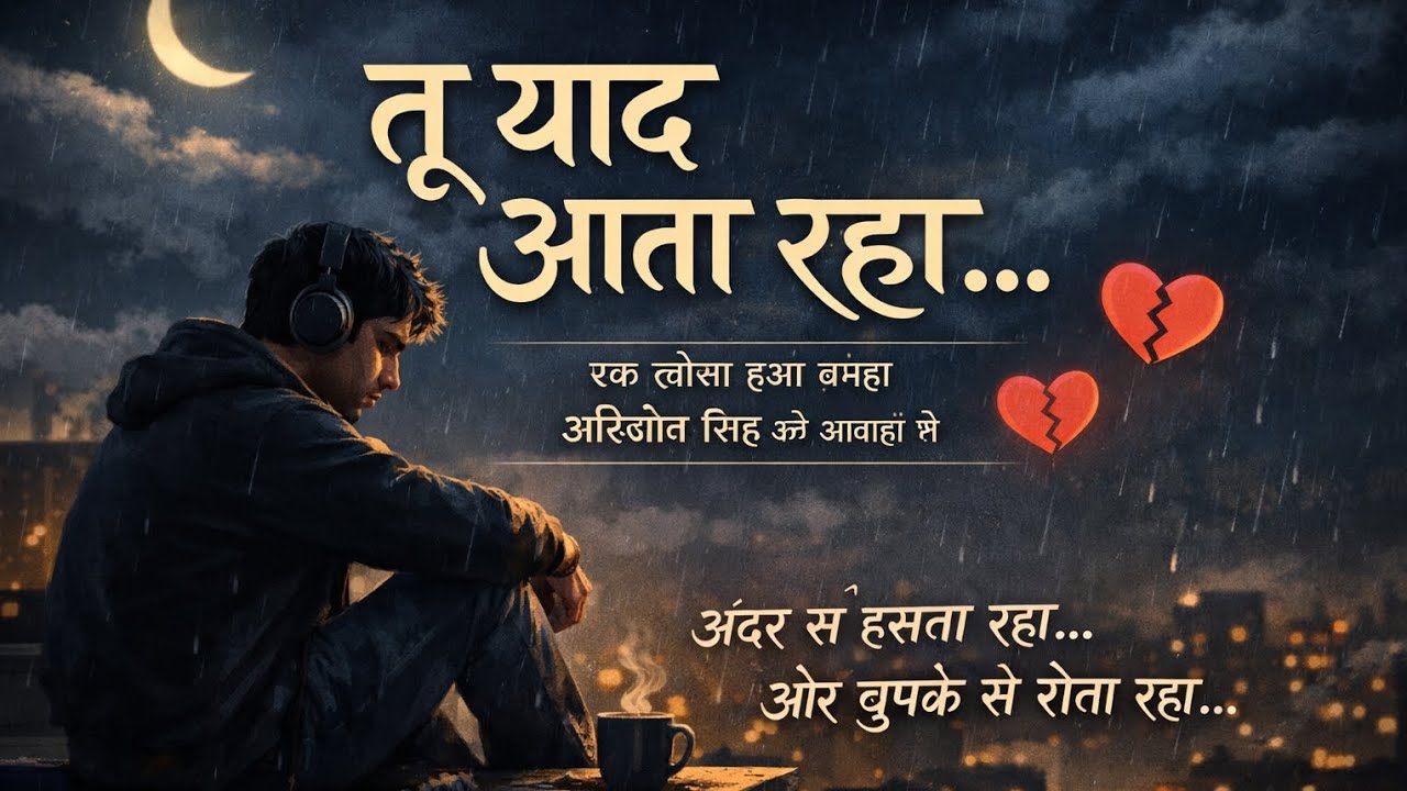 तू याद आता रहा 💔 | Sad Lofi Song | Broken Heart Feelings