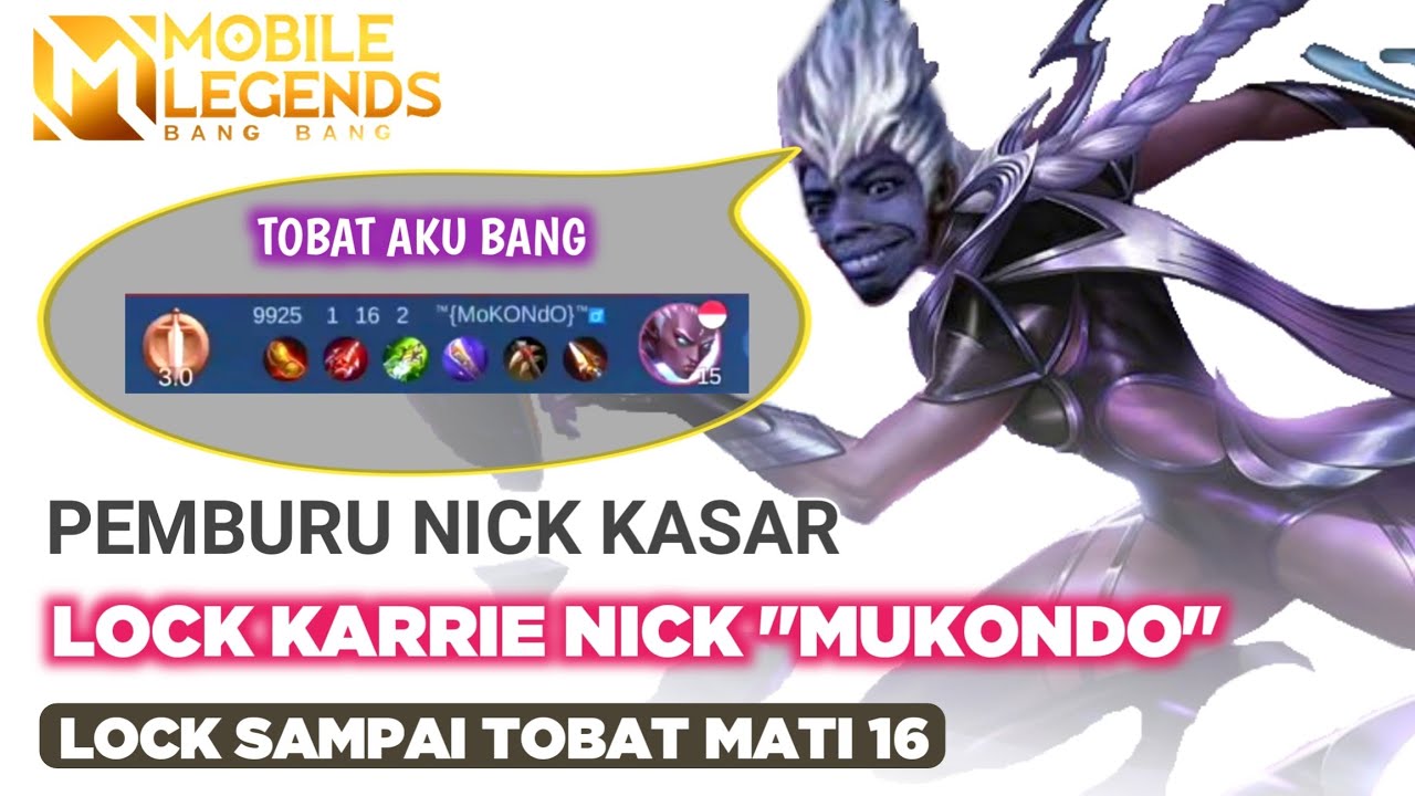 Lock Karrie Nick Kasar, buat tobat incar sampai mati 16!