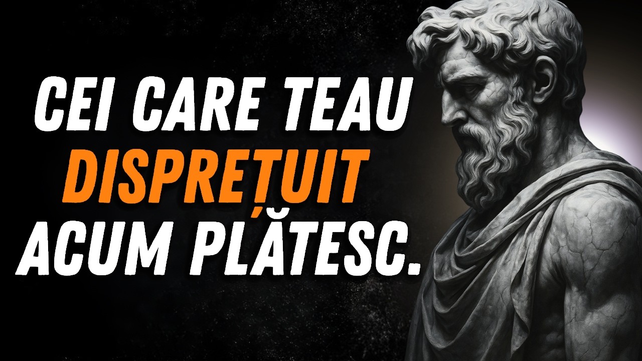 FACI ASTA O SINGURĂ DATĂ ȘI CEI CARE TE-AU DISPREȚUIT VOR SIMȚI ÎN TĂCEREA PE CARE AI ALESO|STOICISM