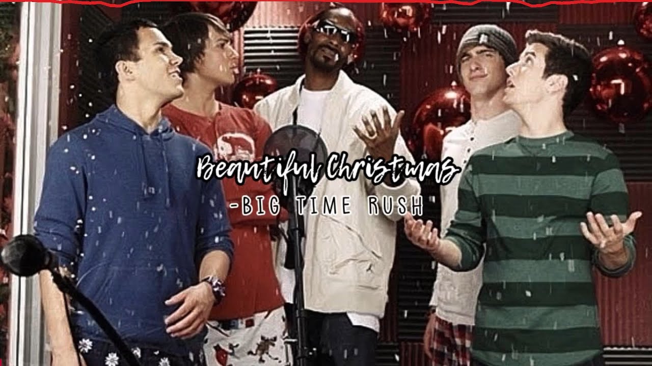 beautiful christmas-big time rush (sped up + reverb)