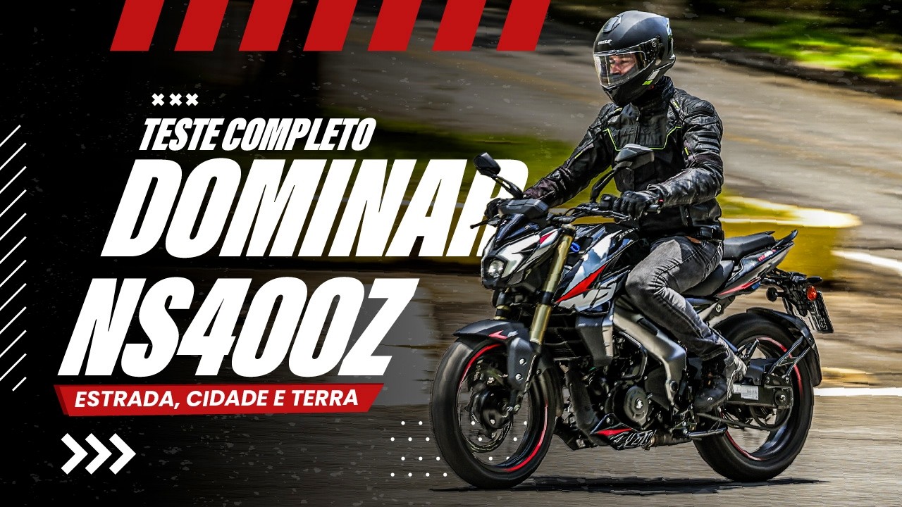 TESTE COMPLETO DA DOMINAR NS400Z | Estrada, cidade e terra