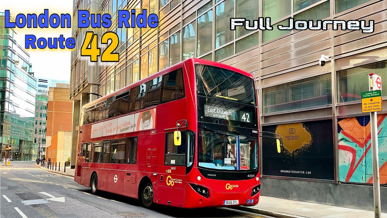London Bus Ride 🇬🇧 Route 42 - East Dulwich to Liverpool Street Passing Tower Bridge | Full Journey