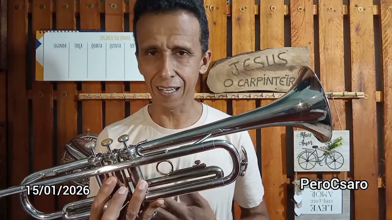 Meu primeiro trompete.