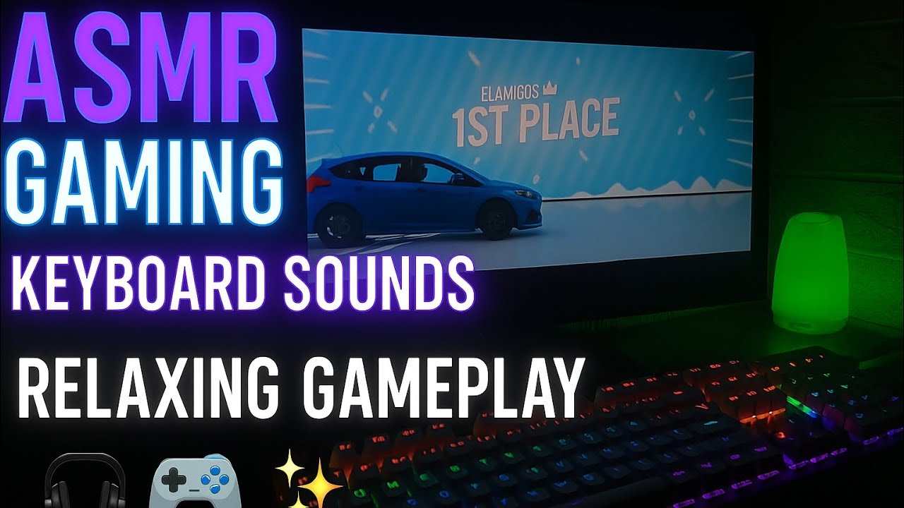 ASMR Gaming 🎮 | Forza Horizon 4 + Relaxing Keyboard Sounds | RGB Shashky