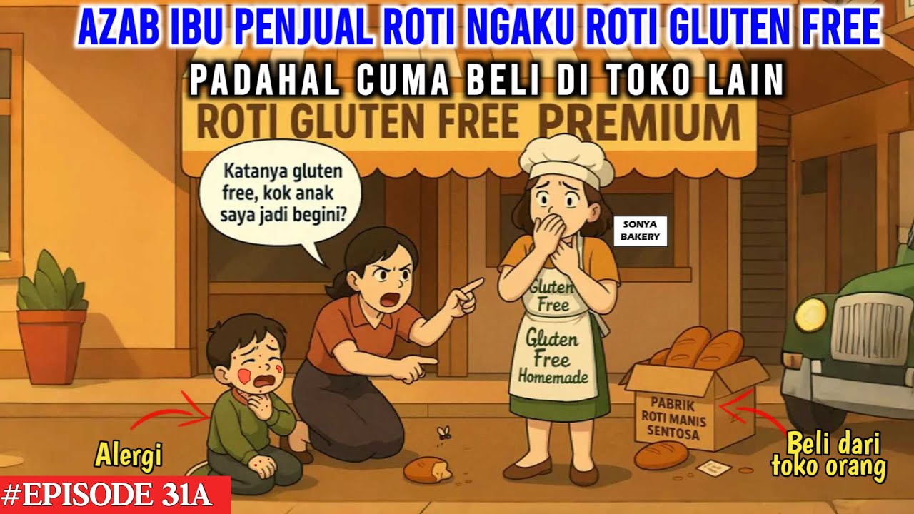 AZAB IBU JUAL ROTI NGAKU ROTI GLUTEN FREE! PADAHAL CUMA BELI DI TOKO LAIN | COCO MEONG EPISODE 31A