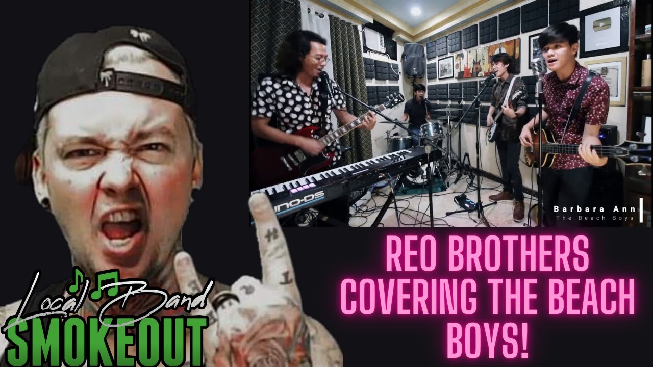Reo Brothers - Barbara Ann / Surfin' USA ( Reaction ) THE BEACH BOYS COVER