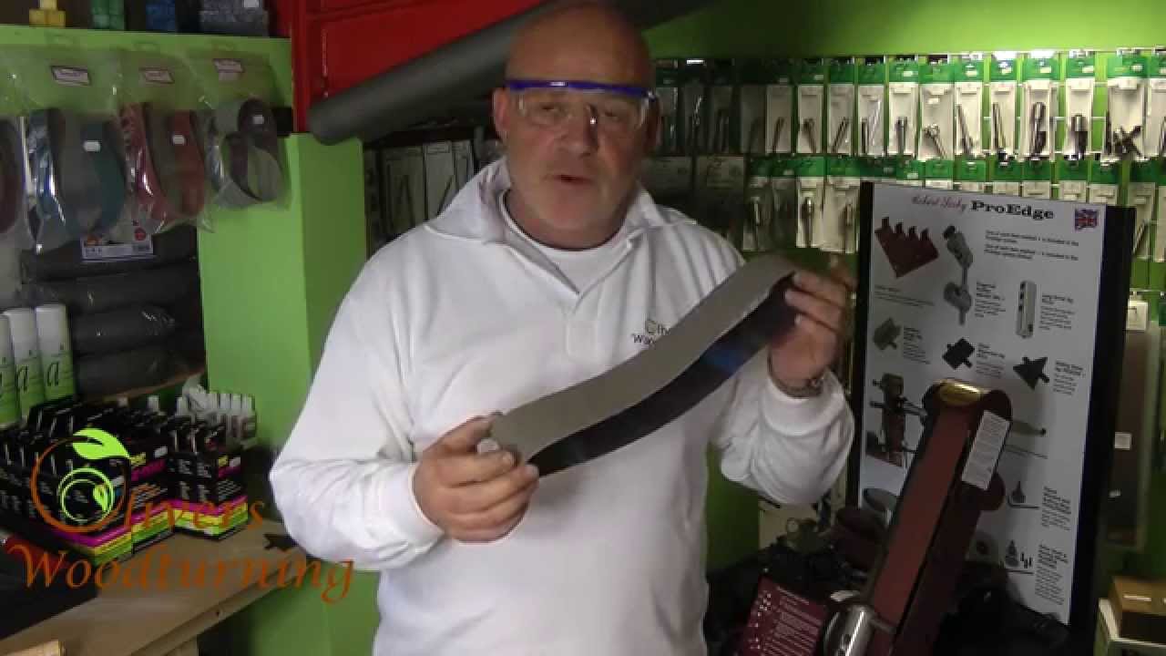 Ed Oliver talks about the different belts for the Robert Sorby Pro Edge