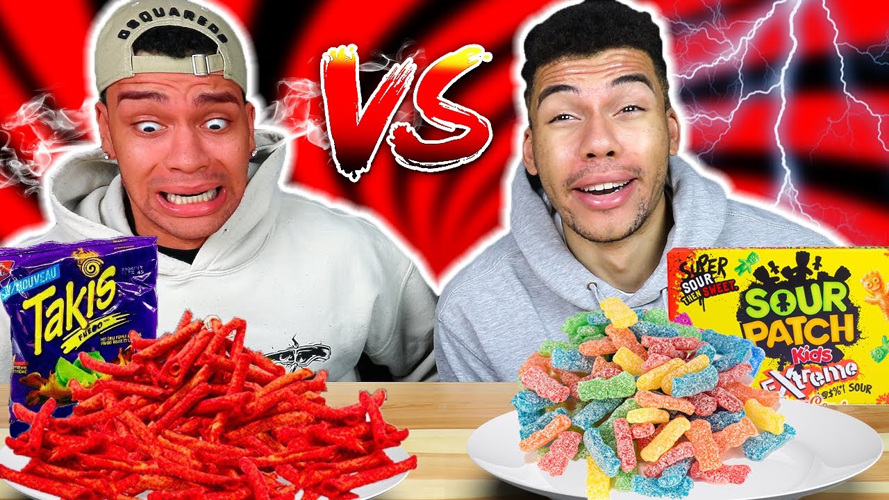 SCHARFES ESSEN VS SAURES ESSEN CHALLENGE !!! | Kelvin und Marvin