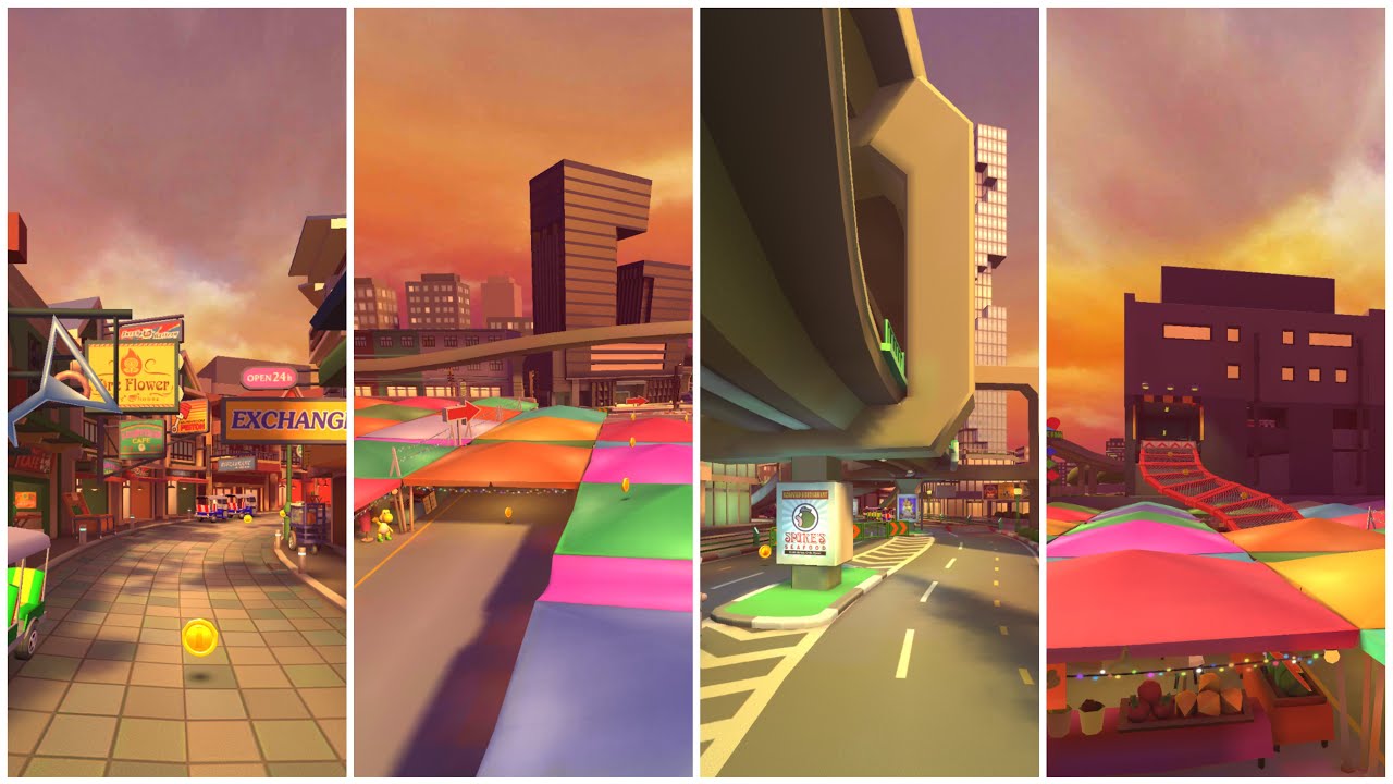 Mario Kart Tour // Bangkok Rush 2 Gameplay (All Variants)