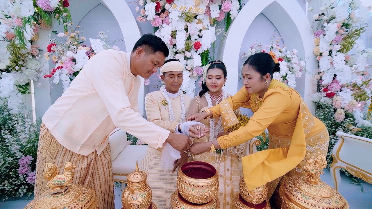 မောင်အောင်ကိုဇင် နှင့် မယမင်းဇင် တို့၏ 🧡 ခမ်းနားလှတဲ့စုလျားရစ်ပတ်ထိမ်းမြားမင်္ဂလာ ...