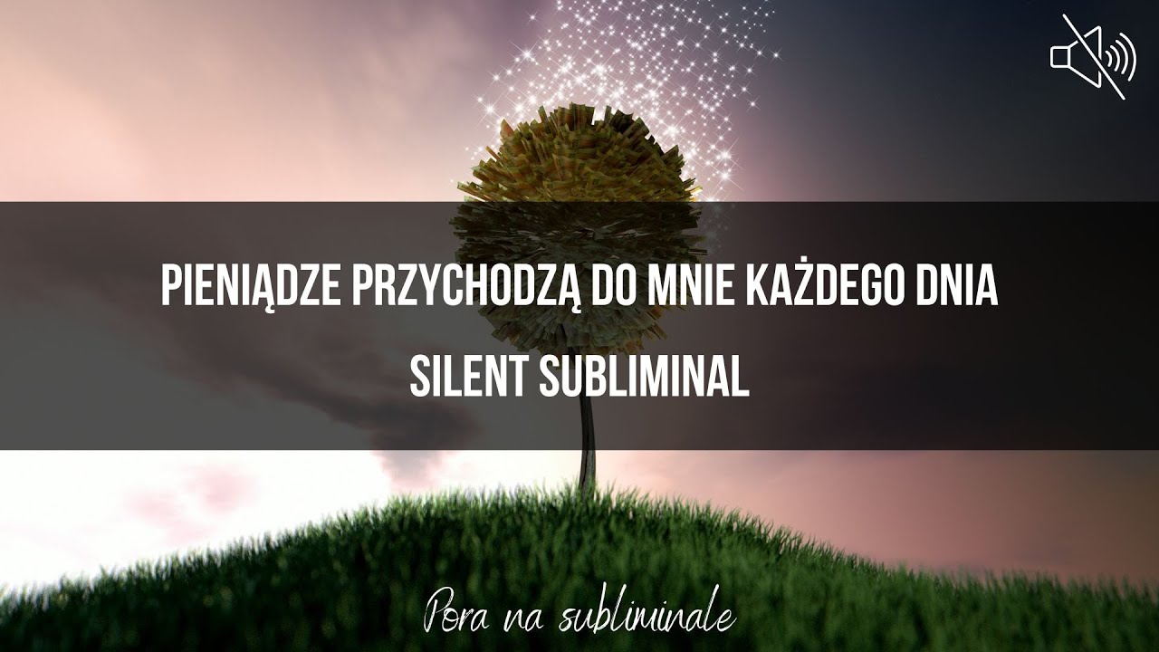 Pieniądze przychodzą do mnie każdego dnia - silent subliminal (wersja cicha)