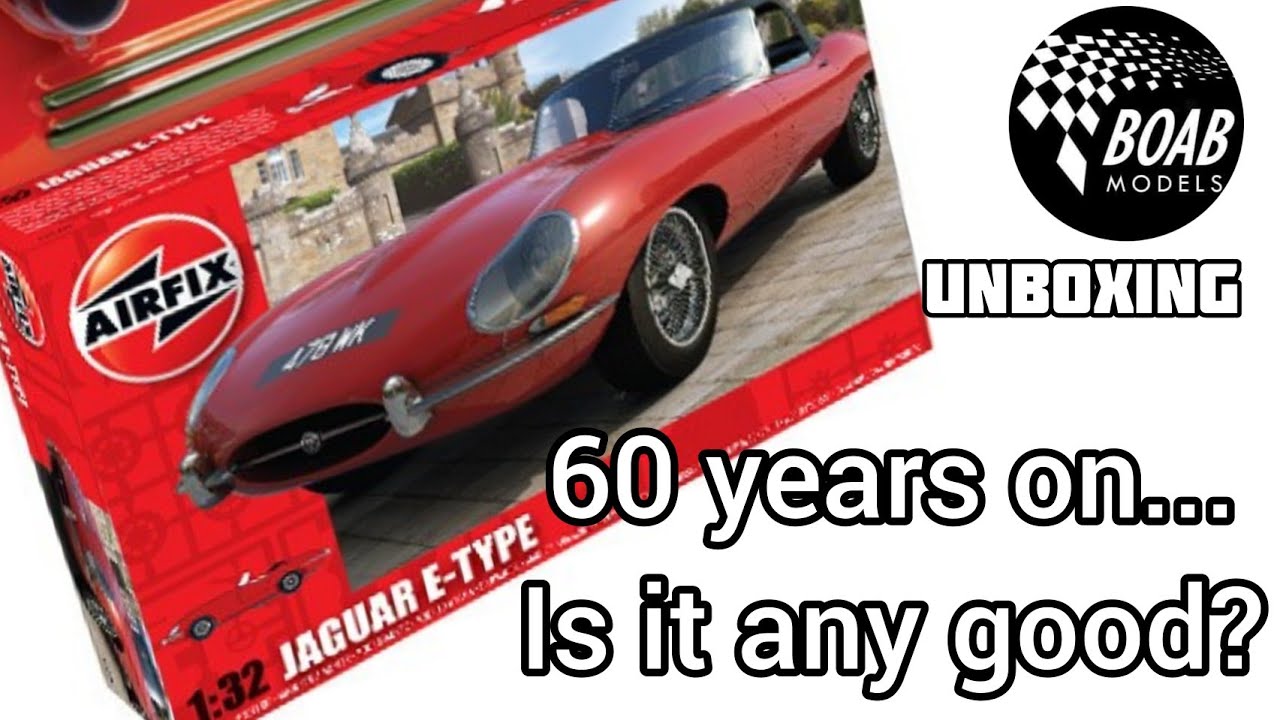 Jaguar E type Series 1 Unboxing - Airfix 1/32 Starter set