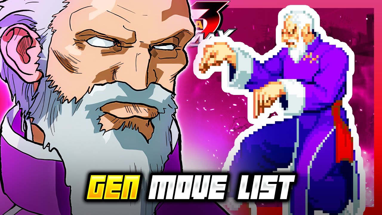GEN MOVE LIST - Street Fighter Alpha 3 MAX / Street Fighter Zero 3 Double Upper (SFA3)