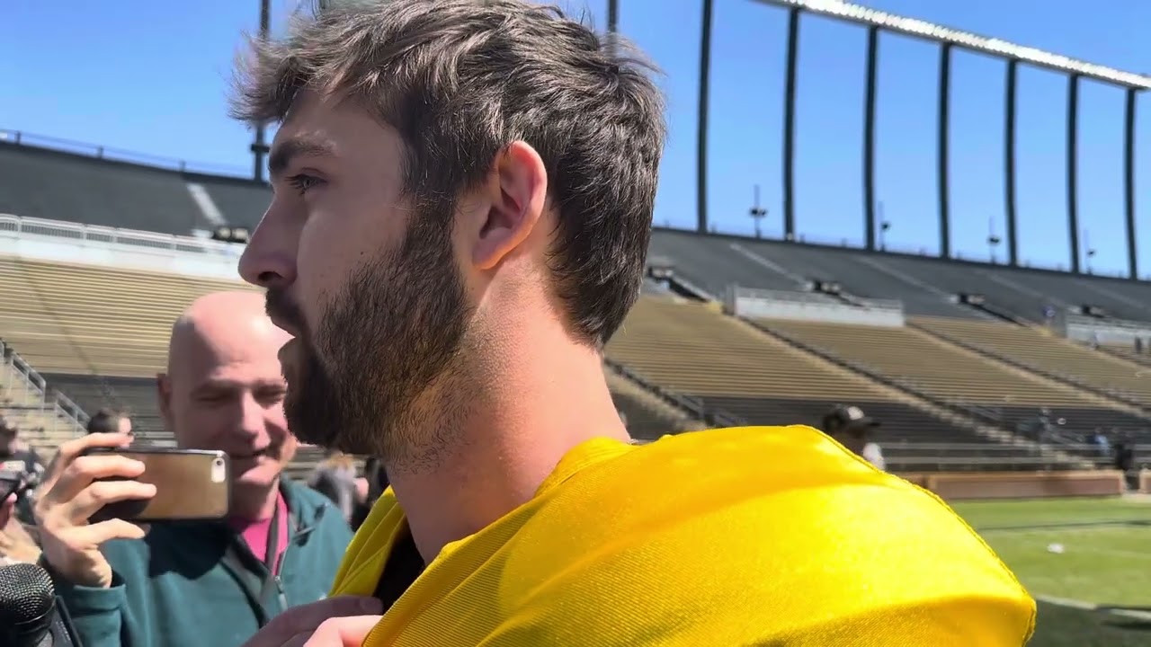 Purdue QB Hudson Card after spring football game