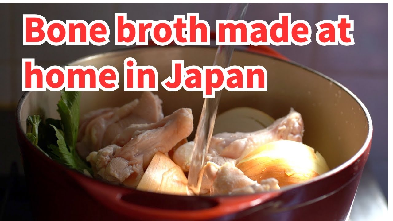 Bone broth made at home in Japan