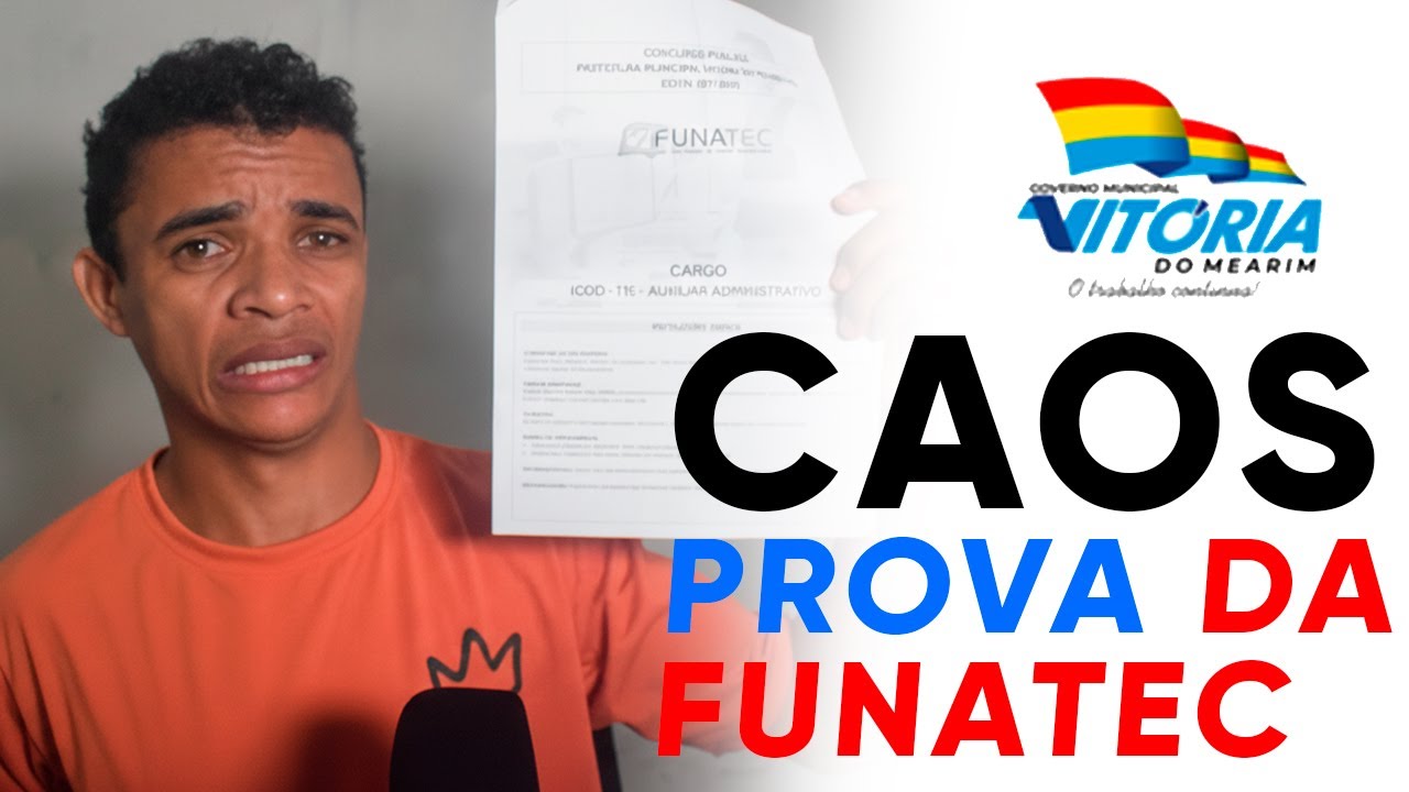 PROVA DE VITÓRIA DO MEARIM (FUNATEC): TUDO O QUE DEU CERTO E ERRADO! REVIEW COMPLETO