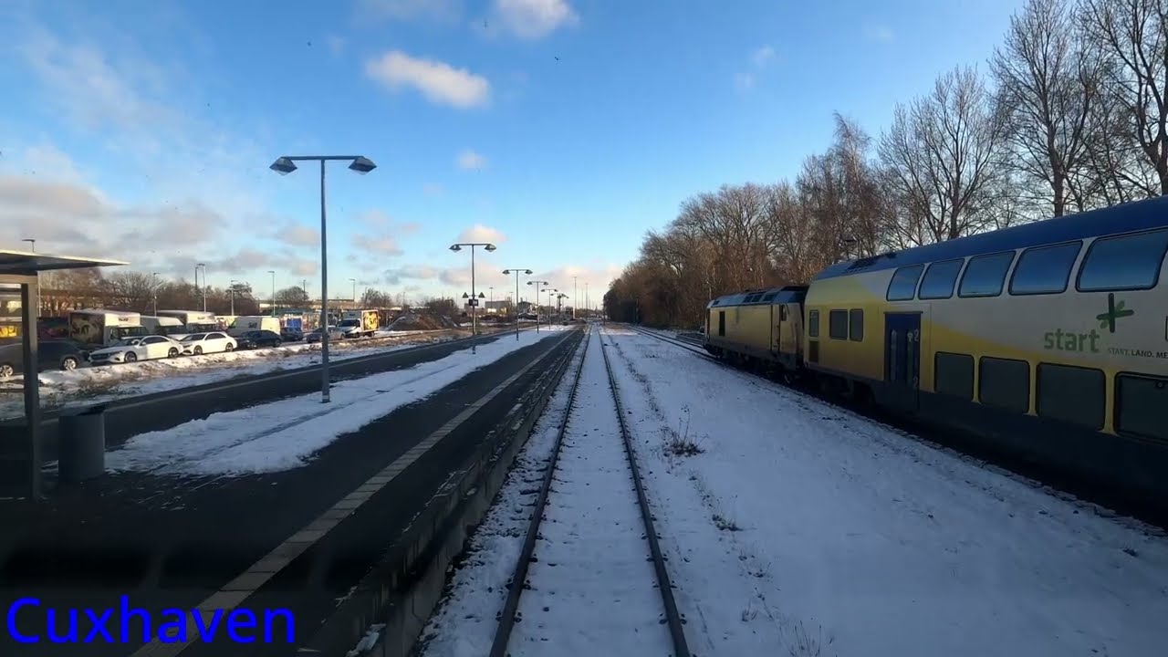 Führerstandsmitfahrt/Cabview Cuxhaven nach Bremerhaven Hbf BR554 RB33