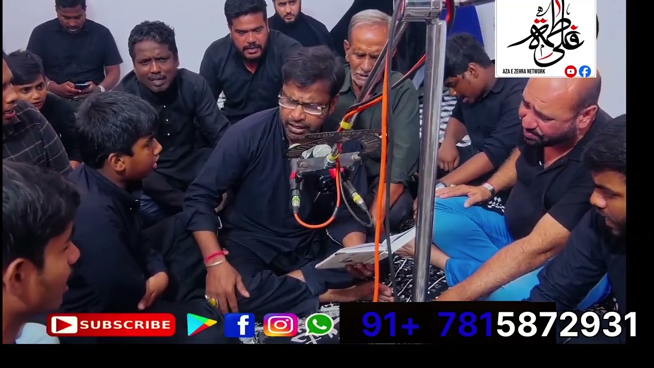 Zakhmi sina se ran mein jo shah ka piser huwa...... By marsiya khan raza ali ruhi 