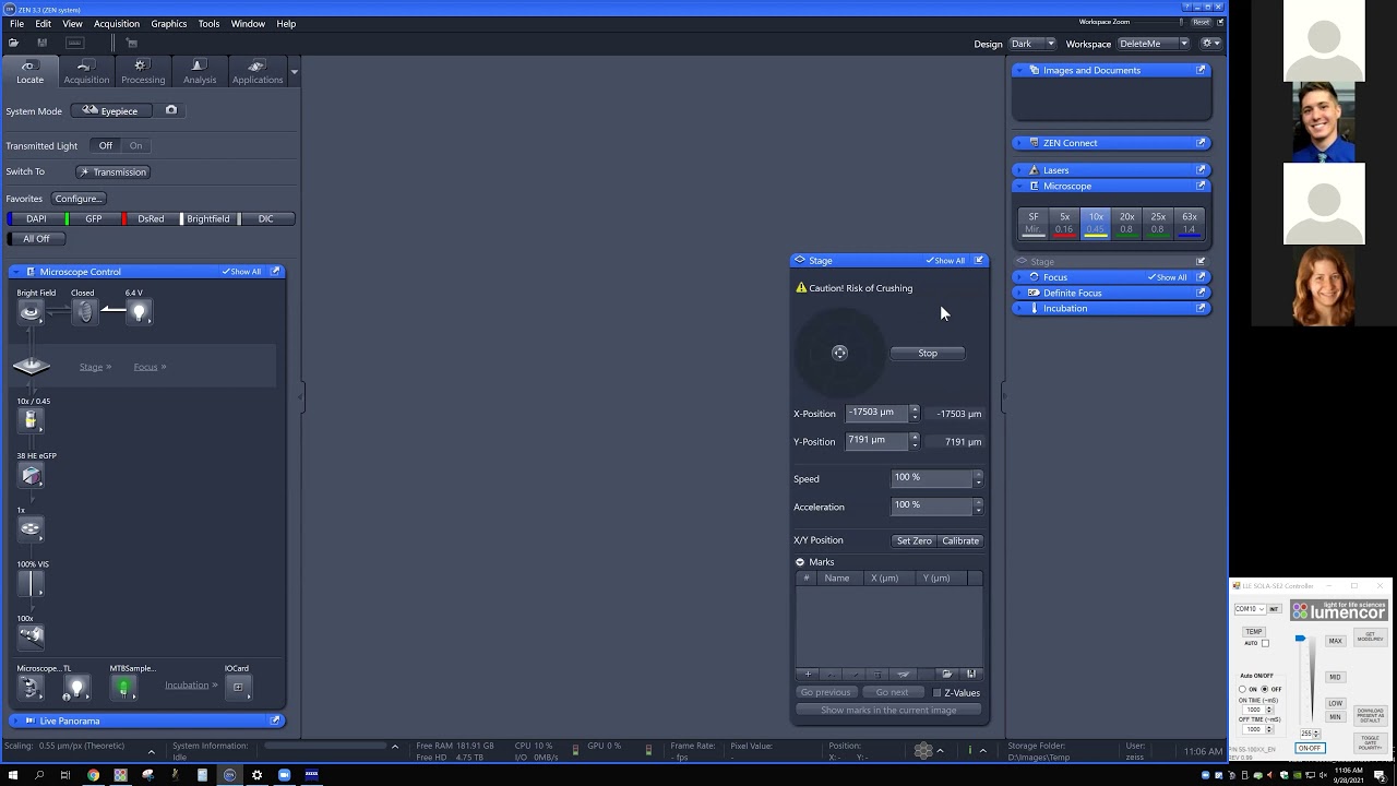 Zeiss 980 Zen Blue Basics