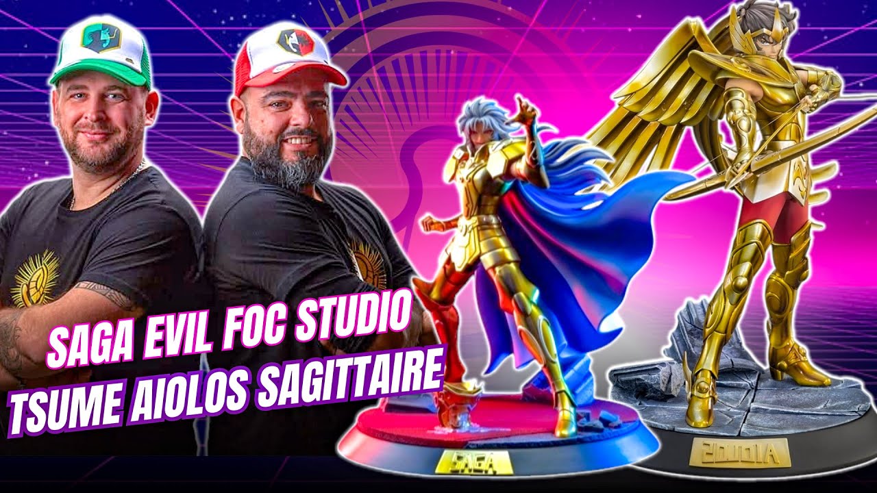 UNBOX STATUE 1/6 AIOLOS SAGITTARIUS HQS TSUME + SAGA EVIL GEMINI FOC STUDIO #saintseiya #tsumeart