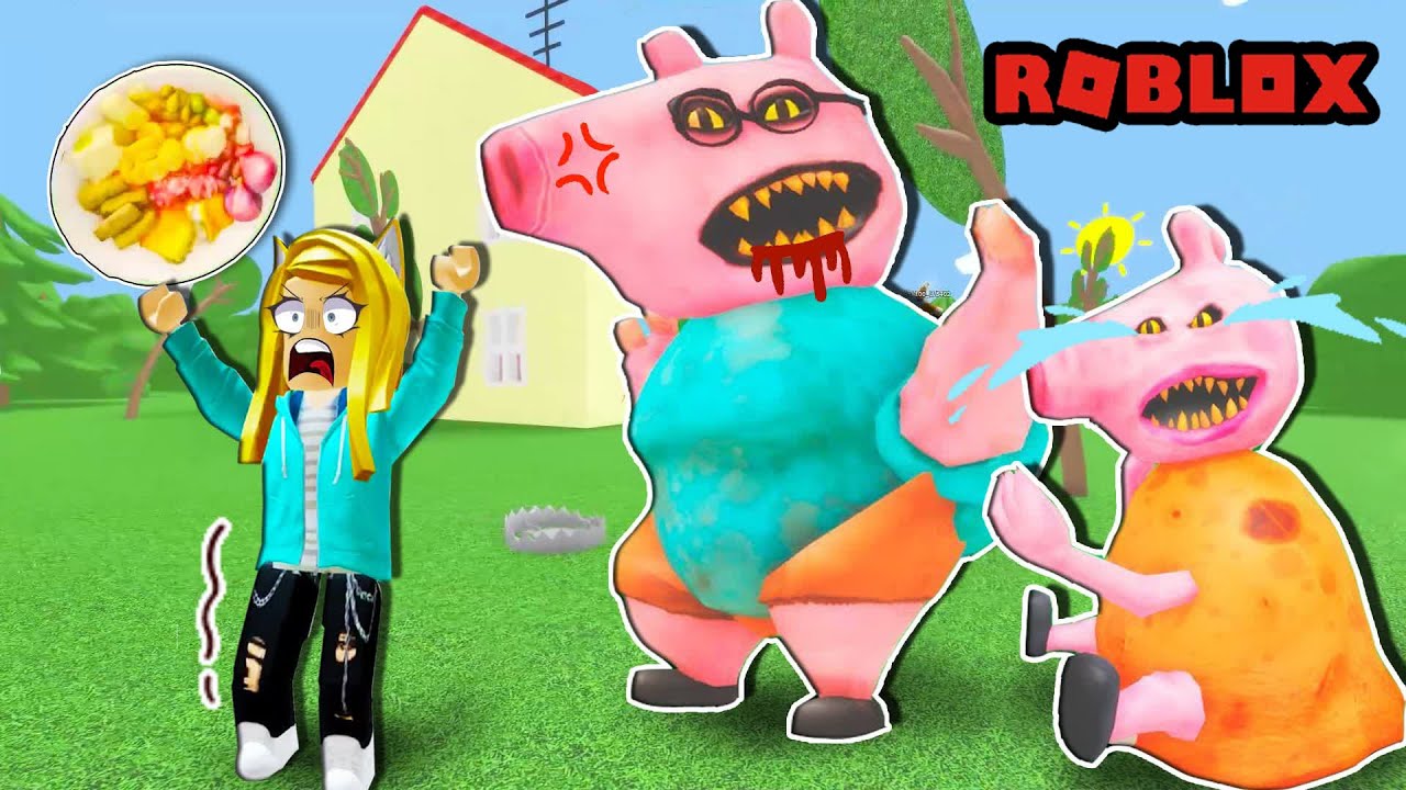 ROBLOX飢餓的豬：這不是豬爸爸，這不是佩奇！你們餓瘋了吧，豬咬人啦！Hungry Pig!  | Roblox