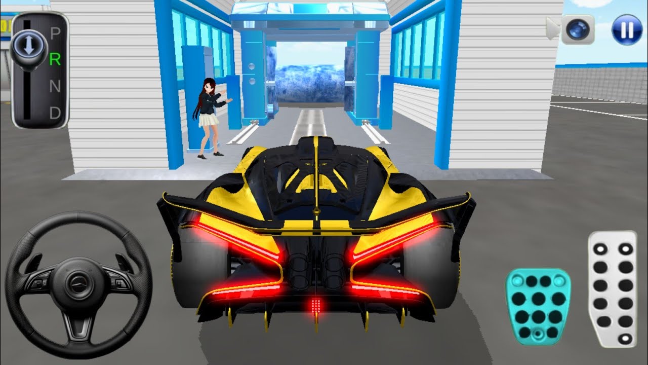 New Golden Lamborghini Car Wash Praking - 3D Driving Class Game - Android GamePlay #cargame 