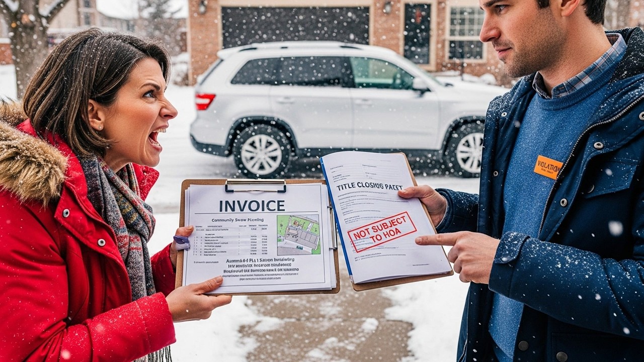 HOA Tried Charging Me For Community Plowing, Too Bad My Property Isn't In Their Map