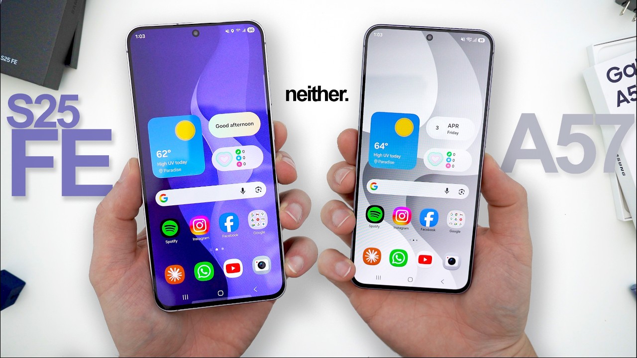 Samsung A57 vs. S25 FE Comparison! Don't Buy Either One lol