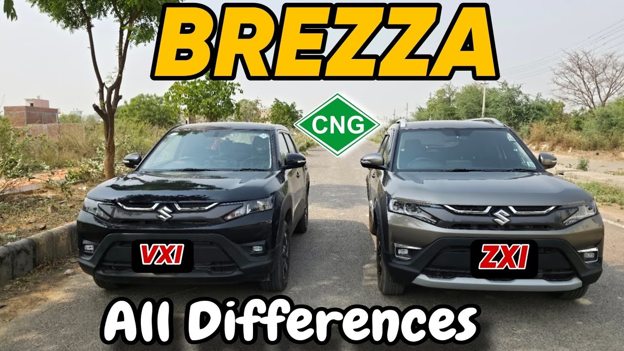 Brezza VXI CNG Vs ZXI CNG 2025 Comparison | Brezza VXI CNG and ZXI CNG Difference