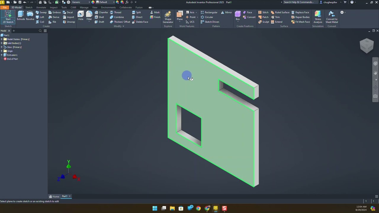Trammel Toy Base-Top (Autodesk Inventor)