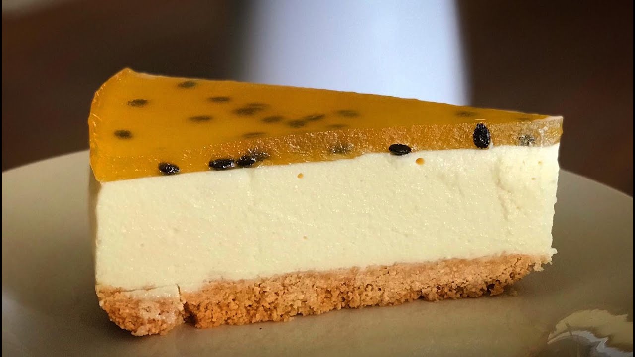 Cheesecake de Maracuyá| Tarta de queso sin Horno