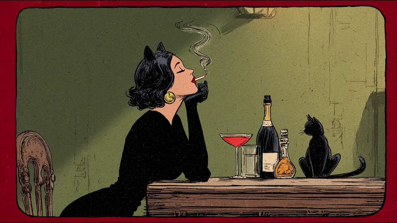 Live🐾 1940's Vintage Jazz Playlist - Where the sidewalk ends, the song begins.  | MEOW JAZZ