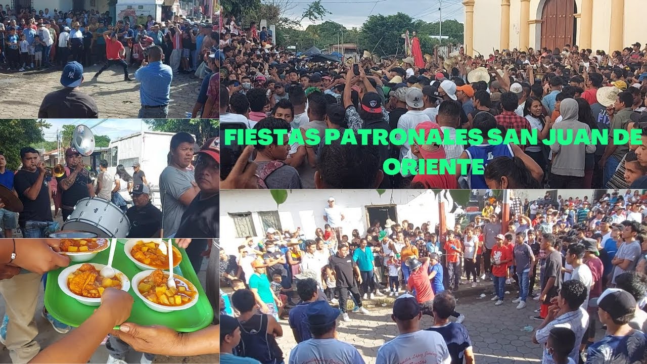 FIESTAS PATRONALES SAN JUAN DE  ORIENTE. DANZA DE LOS CHINEGROS Y DEVOCIÓN POR SAN JUAN BAUTISTA.