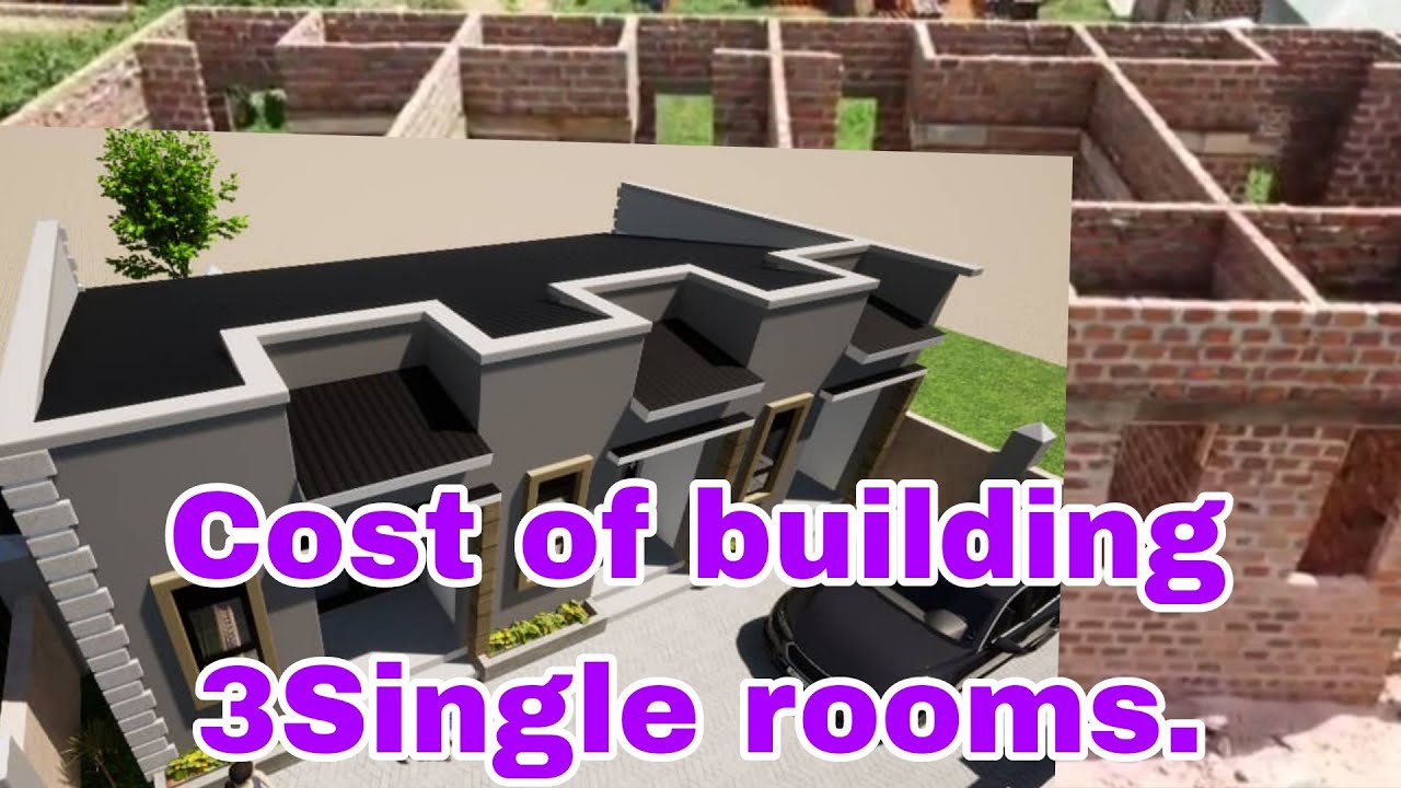 Cost of building 3 Single rooms (Sente meka Okuzimba Single rooms 3)