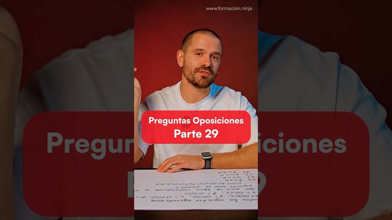 Preguntas de Oposiciones (Parte 29) Psicot&eacute;cnico de letras y n&uacute;meros