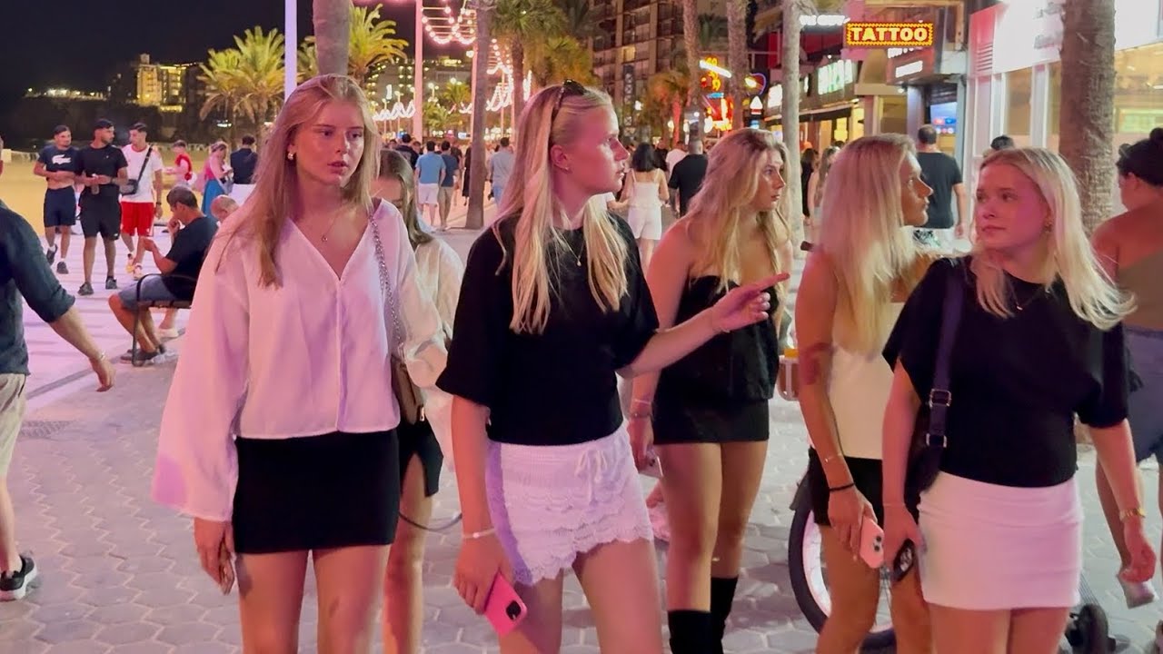Spain. Nightlife Benidorm. Ladies, bars, clubs. What's Happening?