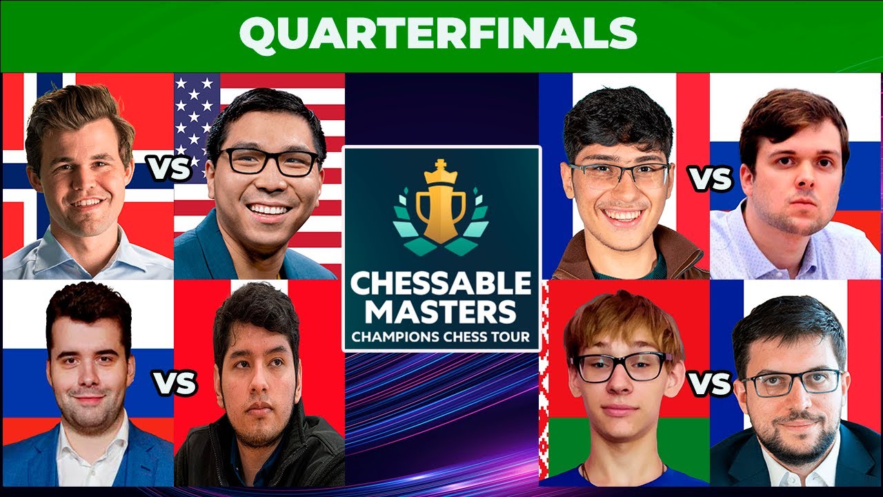 🔴 QuarterFinals | Carlsen, So, Nepo, Firouzja, Lazavik, Mvl | Chessable Masters 2024