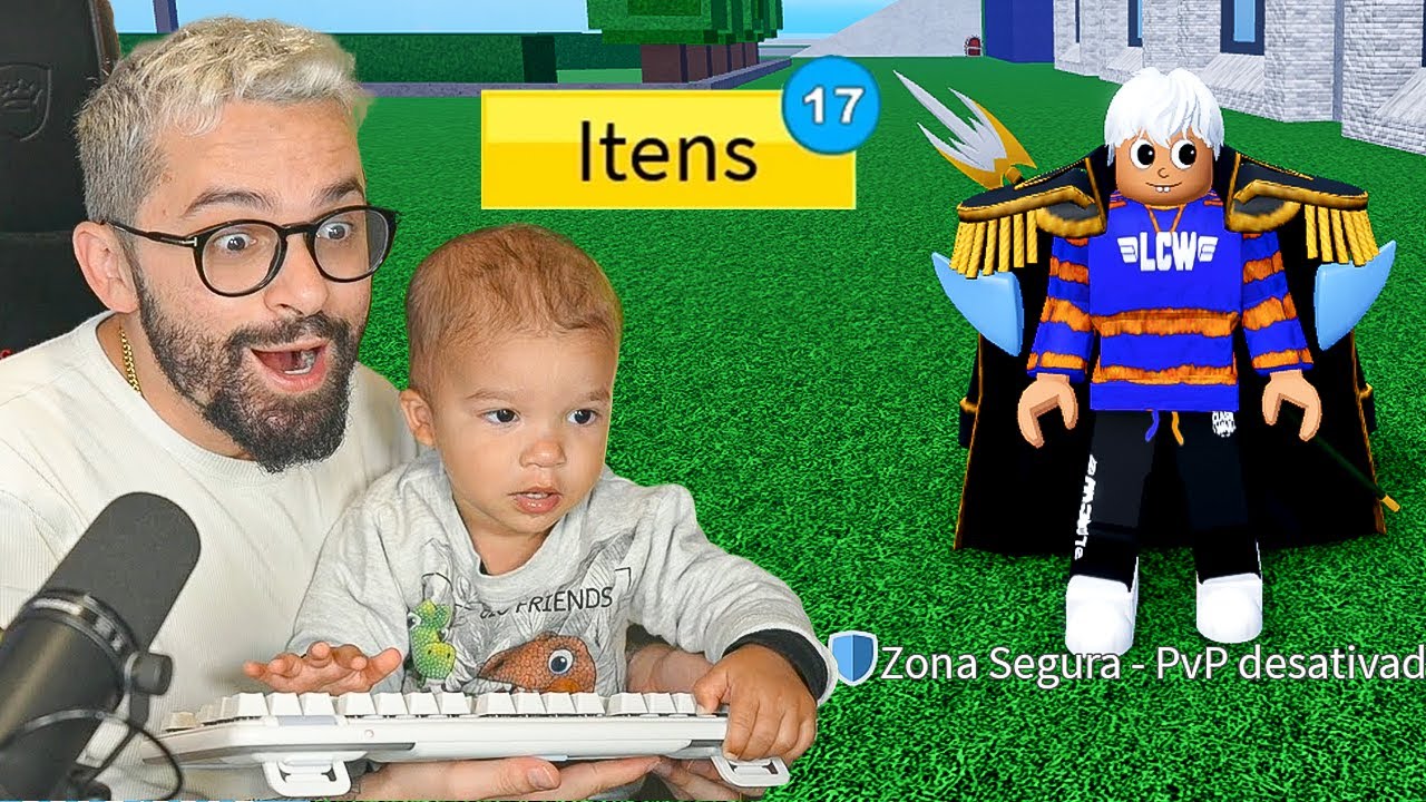 MEU FILHO PEDIU O ÚLTIMO ITEM RARO DO BLOX FRUITS