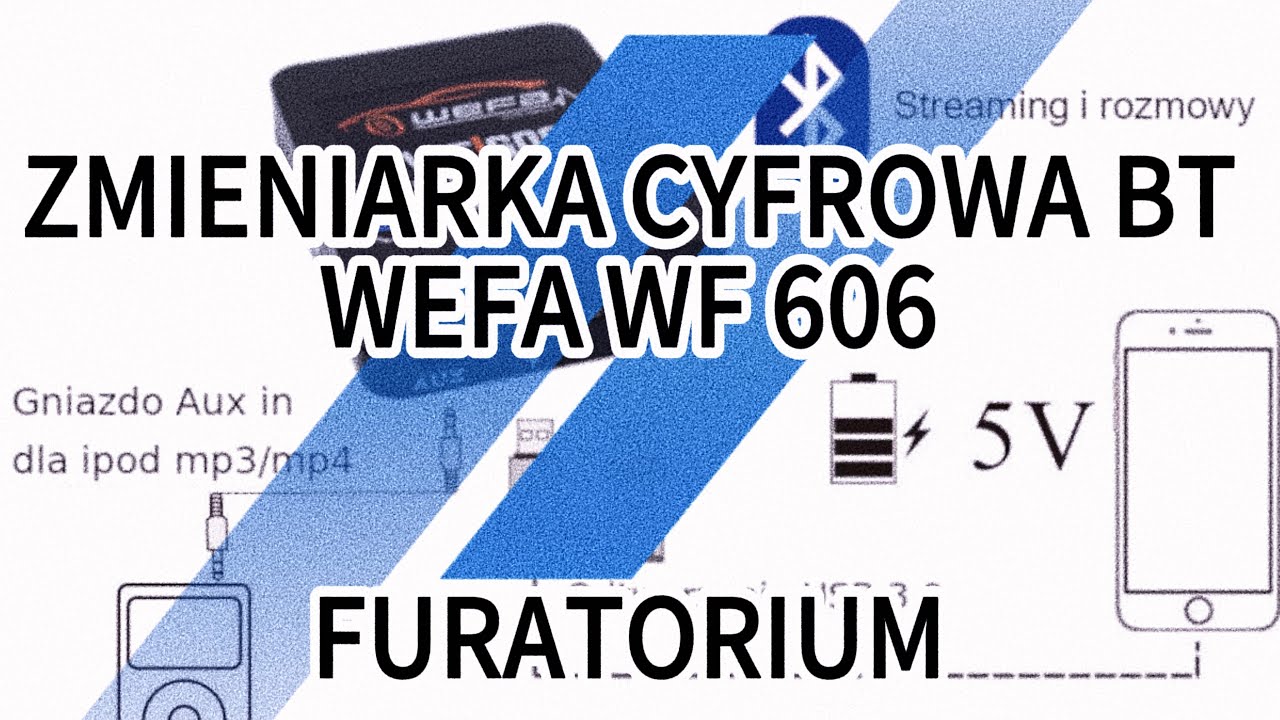 WEFA WF 606 zmieniarka cyfrowa z bt i zestawem głośnom&oacute;wiącym