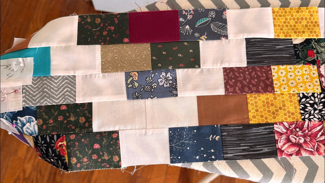 Scrappy log cabin, my second quilt. And some Inman Park piecing.