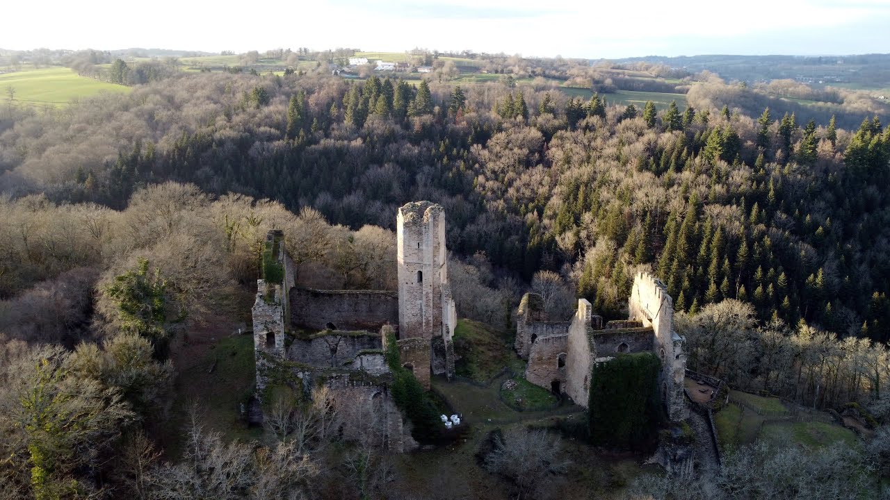Solignac and Chalucet in Winter 2021 - Drone DJI mini 2 - Cinematic 4K