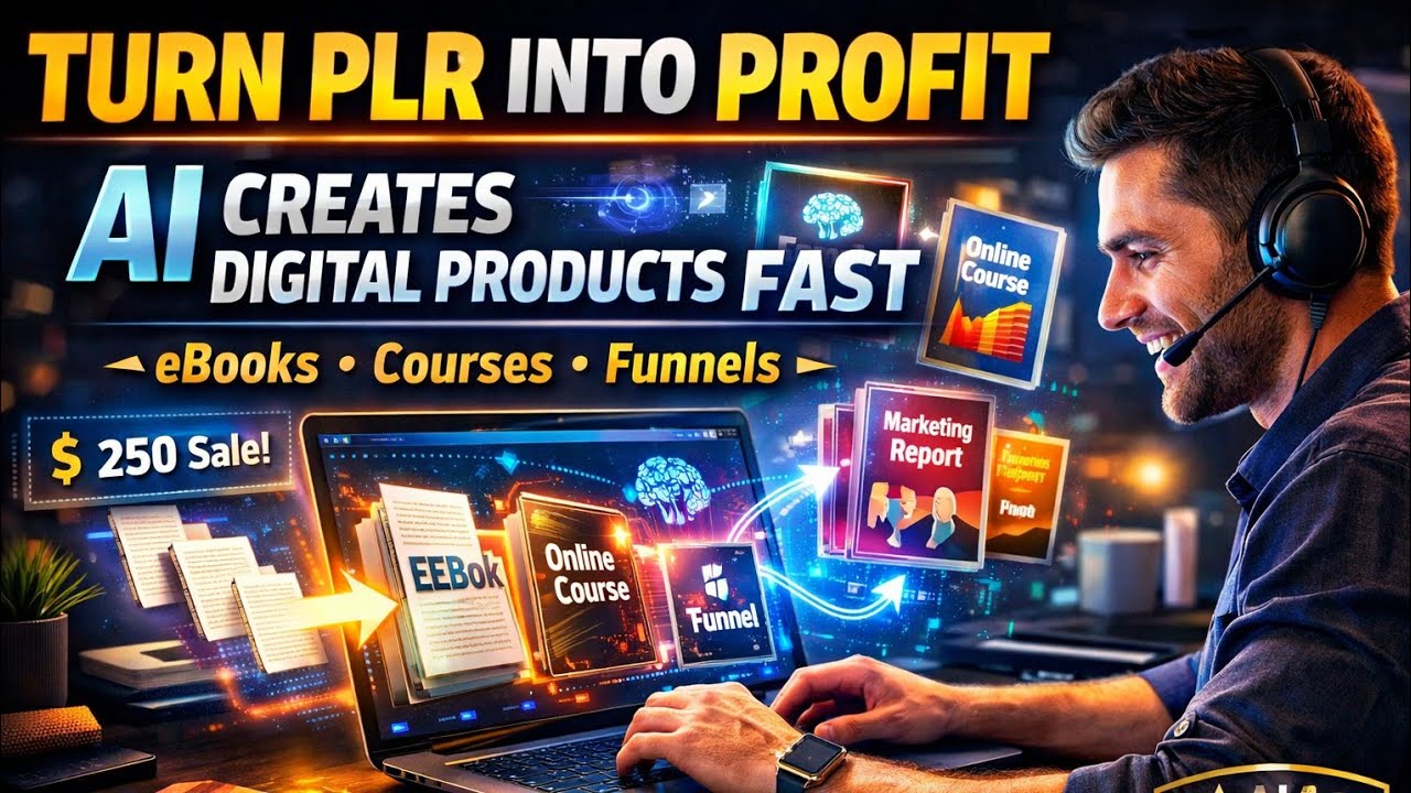 How to Turn PLR Into Profitable Digital Products Using AI (Easy AI PLR Transformer Review)