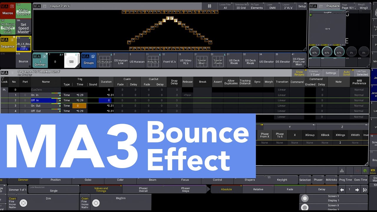 MA3 Recipe Bounce Effect