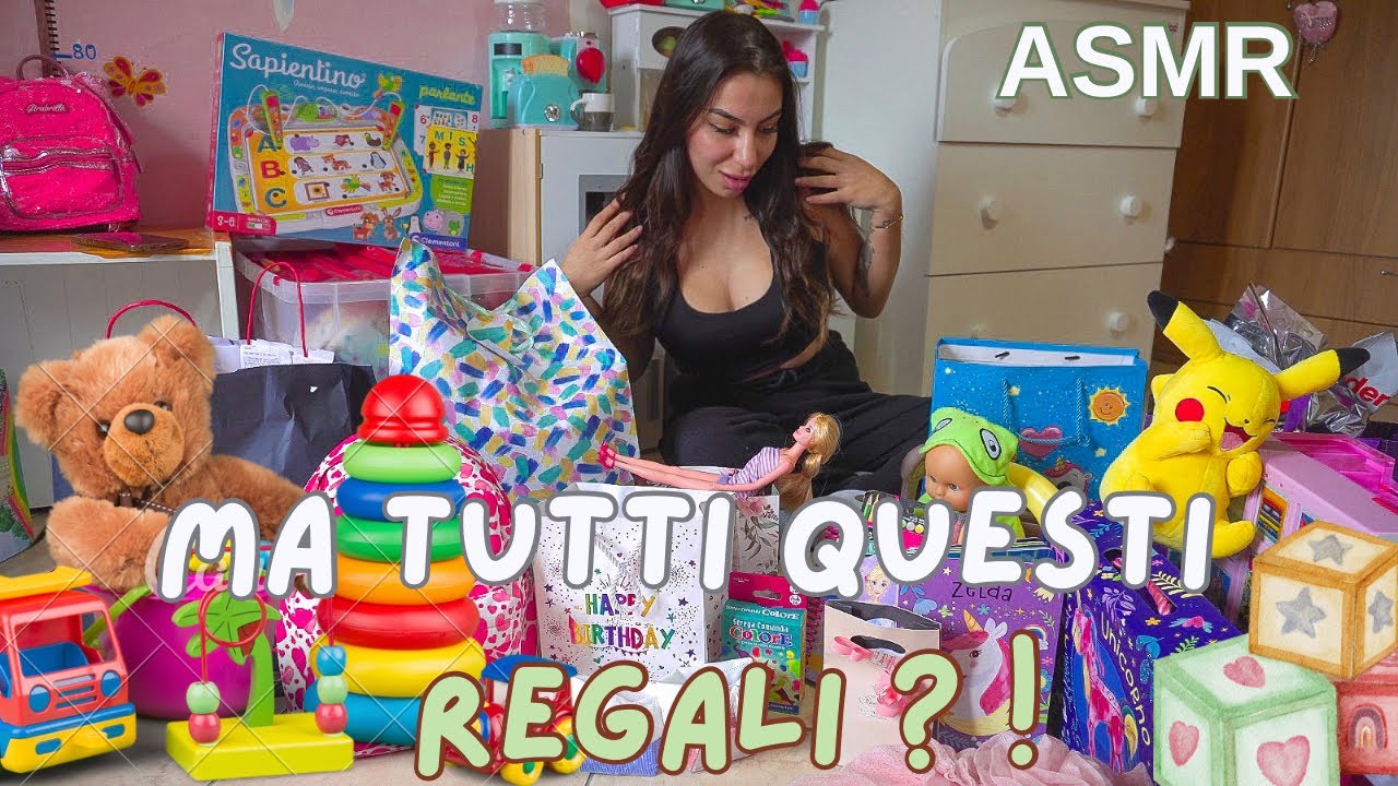 ASMR| Regali Di Compleanno Soporiferi 🎈🎂| show and tell, whispering