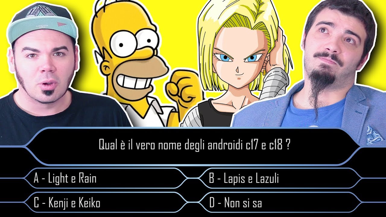 QUANTE NE SAI SUI CARTONI ANIMATI ? CHI VUOL ESSERE MILION - NERD