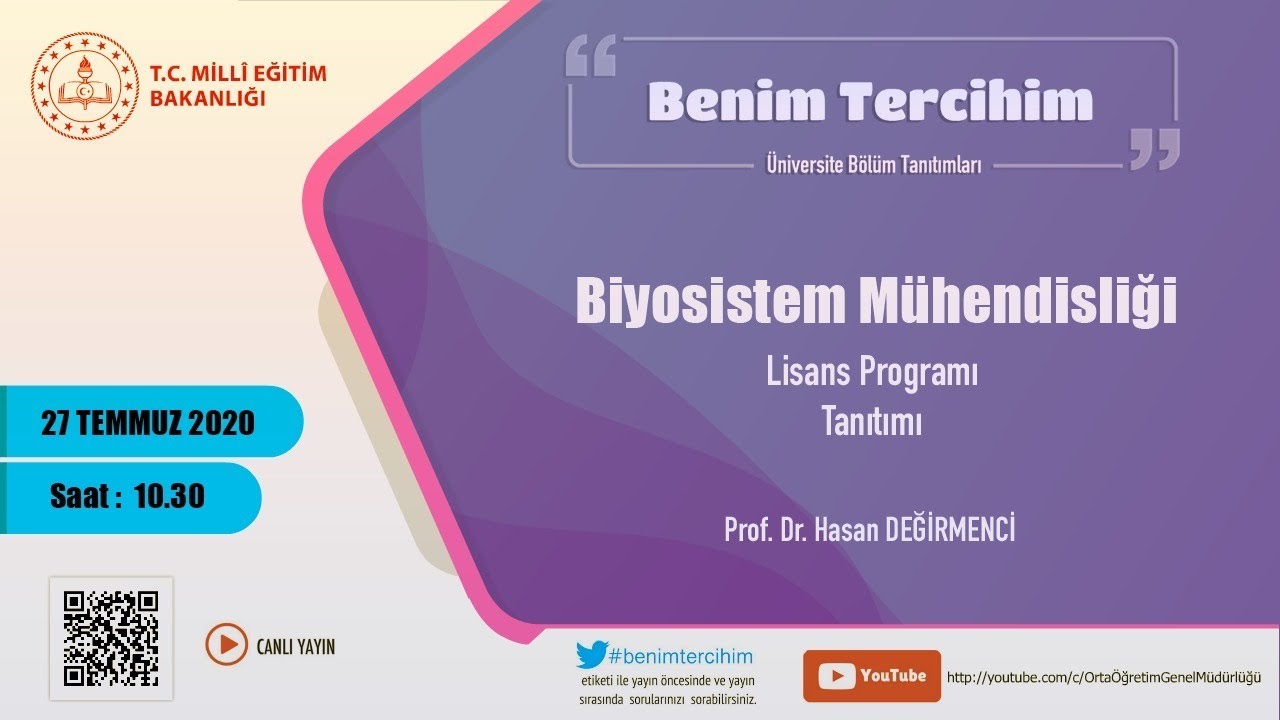 Benim Tercihim Programı Bölüm Tanıtımları - Biyosistem Mühendisliği