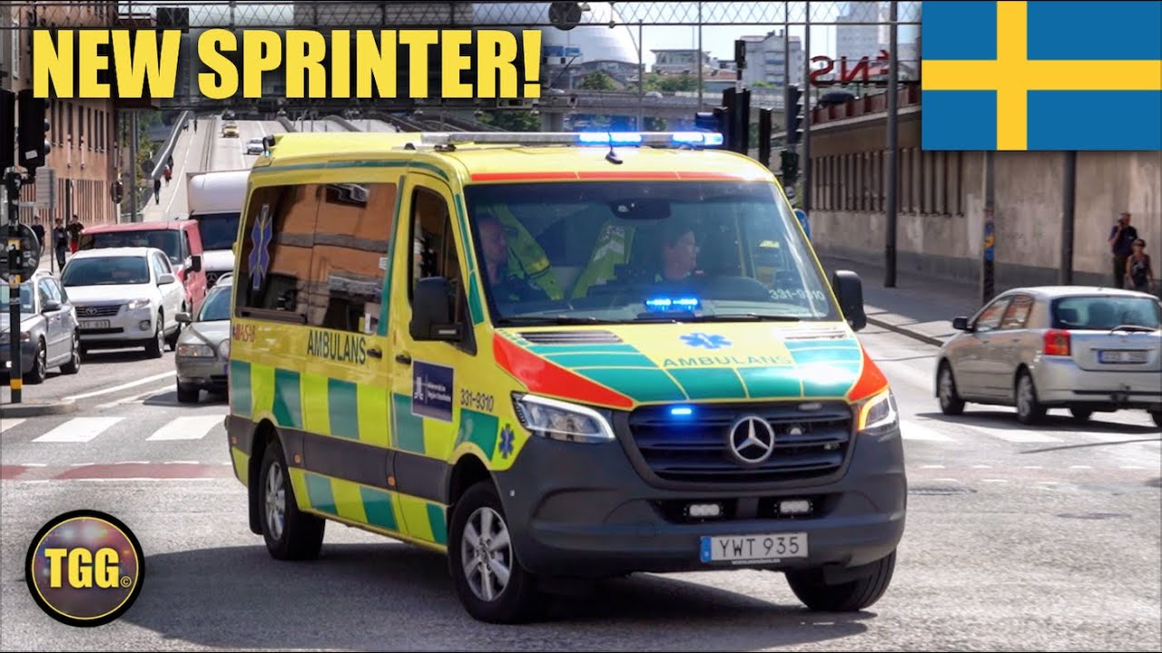 [Stockholm] NEW Sprinter Ambulances Responding!