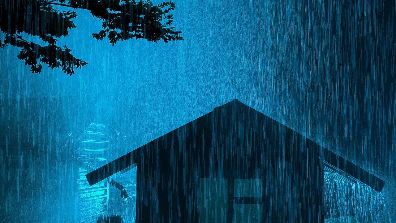 Снимите стресс и победите бессонницу с помощью звуков тропического шторма, сильного дождя и грома.